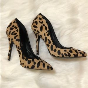 Leopard Print calf hair Steve Madden Heels